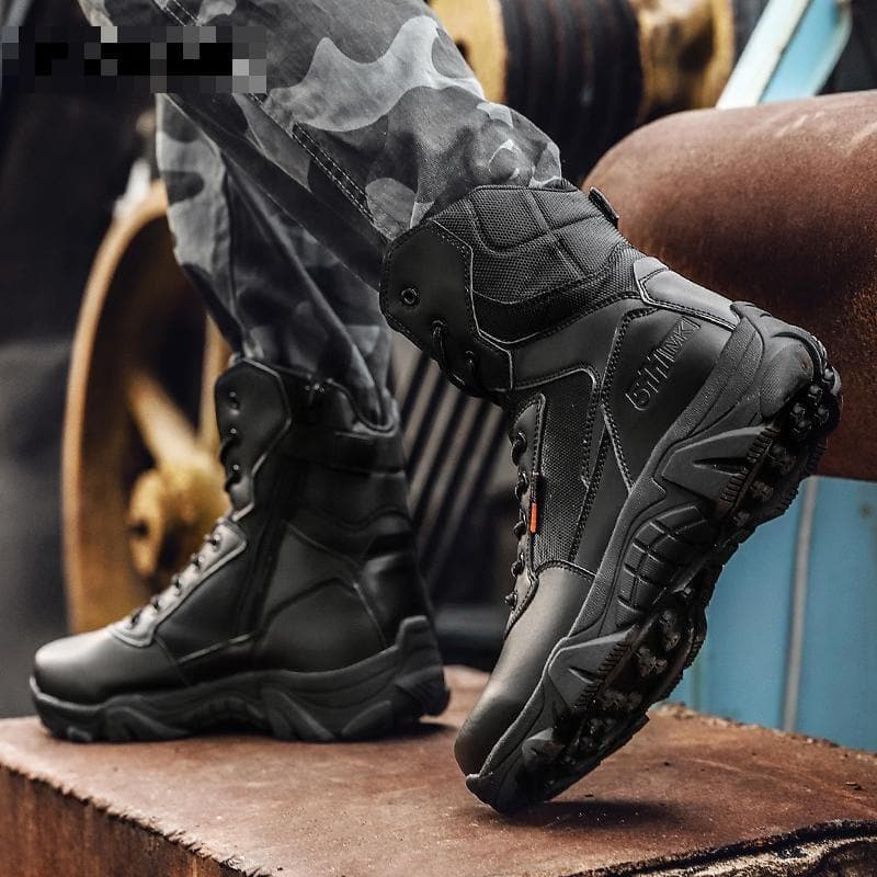 High Quality Military Leather Combat Boots for Men Combat Bot Infantry Tactical Boots Askeri Bot Army Bots Army Shoes Waterproof - Premium Men's shoes from eprolo - Just $61.20! Shop now at Handbags Specialist Headquarter