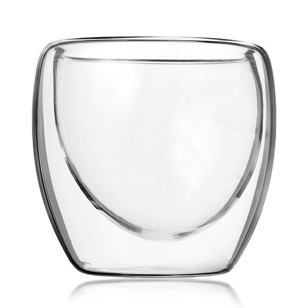 80ml Double Wall Glass Clear Handmade Heat Resistant Mini Tea Drink Cups Healthy Drink Mug Coffee Cups Insulated Glass - Premium  from Arshen store - Just $9.18! Shop now at Handbags Specialist Headquarter