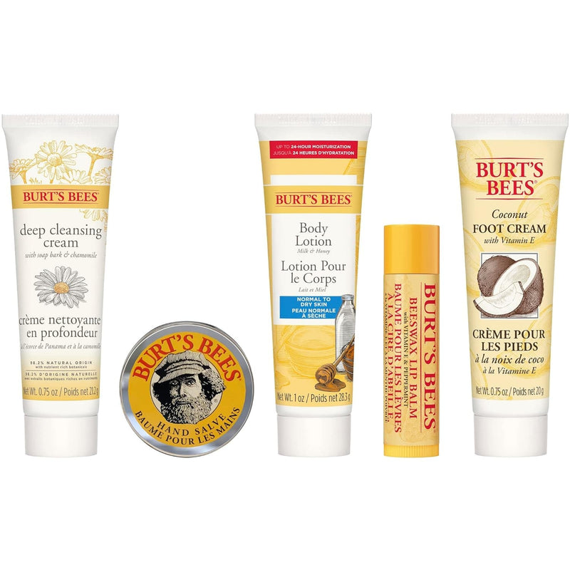 Burt's Bees Back to School Gifts Ideas, 5 Dorm Room Products for College Students, Everyday Essentials Set - Original Beeswax Lip Balm, Deep Cleansing Cream, Hand Salve, Body Lotion & Foot Cream - Premium Bath & Shower Sets from Visit the Burt's Bees Store - Just $15.99! Shop now at Handbags Specialist Headquarter