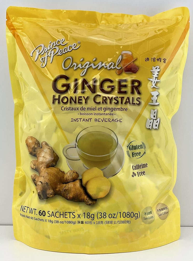 Instant Ginger Honey Crystals Family Value Pack 60 Sachets 18g per Sachets (Total 38oz/ 1080g) By Prince of Peace - Premium Health Care from Visit the Prince Of Peace Store - Just $31.99! Shop now at Handbags Specialist Headquarter