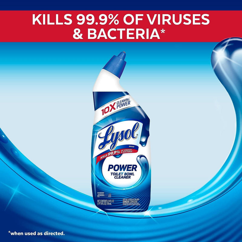 Lysol Power Toilet Bowl Cleaner Gel, For Cleaning and Disinfecting, Stain Removal, 24 Fl oz (2-pack),Packaging may vary - Premium Bath and body from Visit the Lysol Store - Just $9.99! Shop now at Handbags Specialist Headquarter