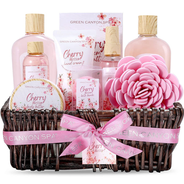 Cherry Blossom Essential Oil Spa Gift Set for Women - Premium Bag Towel Set from Visit the Green Canyon Spa Store - Just $49.31! Shop now at Handbags Specialist Headquarter