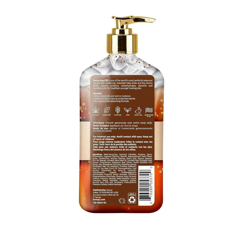 Limited Edition Pumpkin Spice & Vanilla Chai Herbal Moisturizing Body Lotion (17 oz) – Fall Scented Body Lotion for Women or Men with Dry or Sensitive Skin - Hydrating Moisturizer for Daily Radiance - Premium Body Lotion from Visit the Hempz Store - Just $12.99! Shop now at Handbags Specialist Headquarter