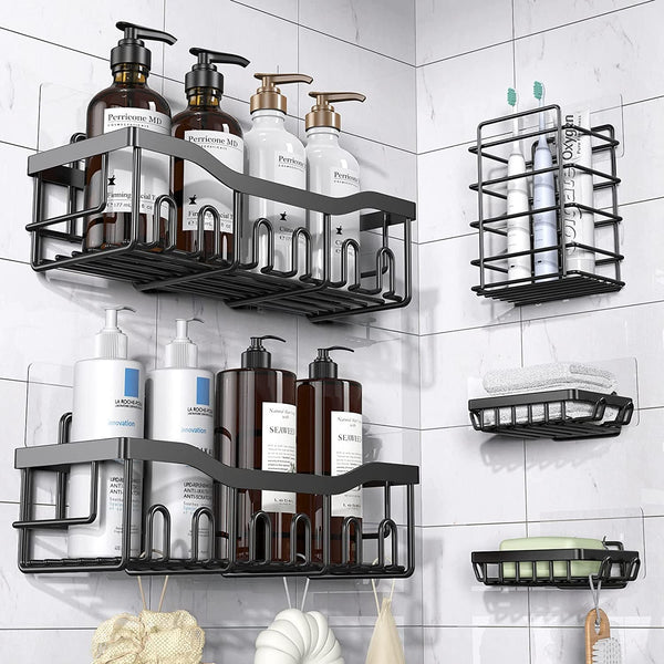 Shower Caddy 5 Pack - Rustproof Stainless-Steel Storage - Premium BATH AND BODY Towel Set from Brand: EUDELE - Just $38.48! Shop now at Handbags Specialist Headquarter