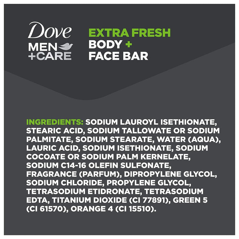 Dove Men+Care 3 in 1 Bar Cleanser for Body, Face, and Shaving Extra Fresh Body and Facial Cleanser More Moisturizing Than Bar Soap to Clean and Hydrate Skin 3.75 Ounce (Pack of 8) - Premium Soaps from Visit the DOVE MEN + CARE Store - Just $24.99! Shop now at Handbags Specialist Headquarter