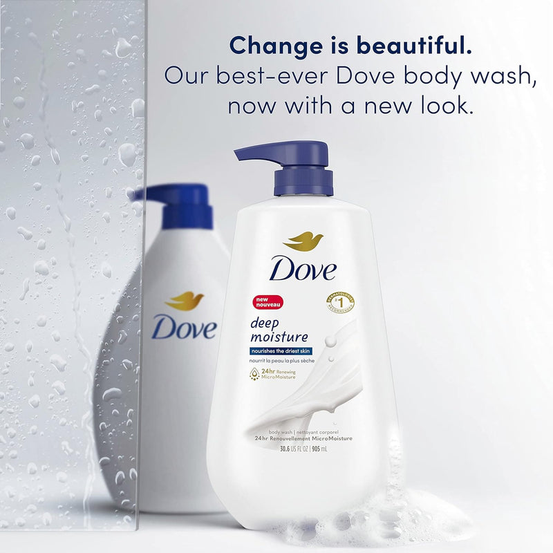Dove Body Wash with Pump Deep Moisture For Dry Skin Moisturizing Skin Cleanser with 24hr Renewing MicroMoisture Nourishes The Driest Skin 30.6 oz - Premium Body Washes from Visit the Dove Store - Just $17.99! Shop now at Handbags Specialist Headquarter