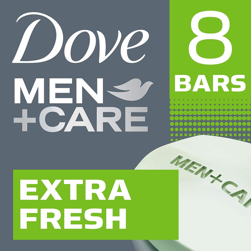 Dove Men+Care 3 in 1 Bar Cleanser for Body, Face, and Shaving Extra Fresh Body and Facial Cleanser More Moisturizing Than Bar Soap to Clean and Hydrate Skin 3.75 Ounce (Pack of 8) - Premium Soaps from Visit the DOVE MEN + CARE Store - Just $24.99! Shop now at Handbags Specialist Headquarter