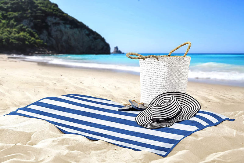 Utopia Towels Cabana Stripe Beach Towels - Oversized, Absorbent, Quick Dry - Premium TOWEL SET from Visit the Utopia Towels Store - Just $36.99! Shop now at Handbags Specialist Headquarter