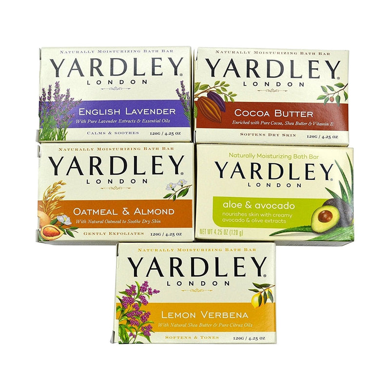 Yardley London Soap Bath Bar Bundle - 10 Bars: English Lavender, Oatmeal and Almond, Aloe and Avocado, Cocoa Butter, Lemon Verbena 4.25 Ounce Bars (Pack of 10, Two of each) - Premium Soaps from Brand: Yardley - Just $13.99! Shop now at Handbags Specialist Headquarter