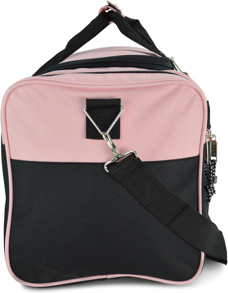 DALIX 21" Blank Sports Duffle Bag Gym Bag Travel Duffel with Adjustable Strap in Pink - Premium Travel Duffels from Visit the DALIX Store - Just $35.99! Shop now at Handbags Specialist Headquarter