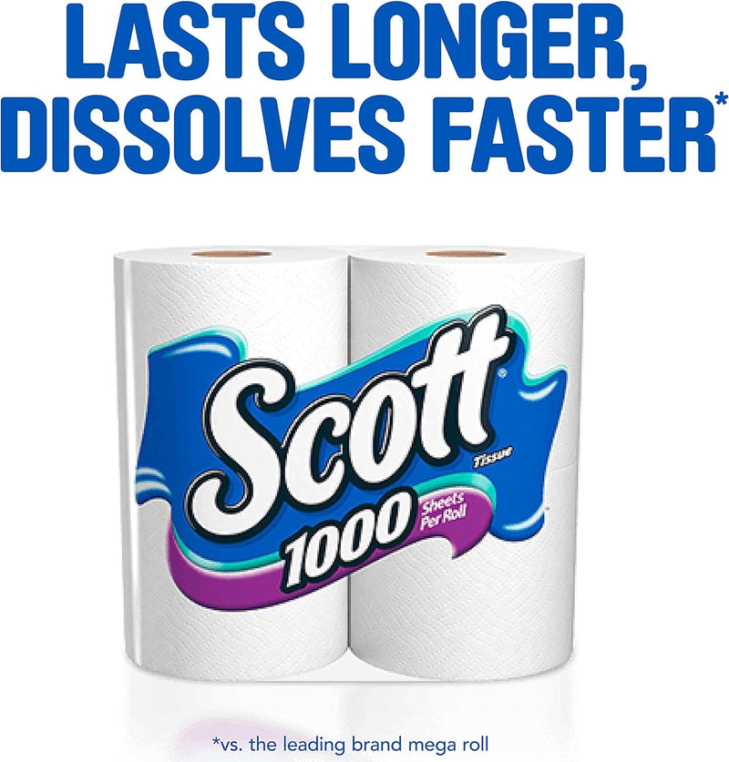 Scott Trusted Clean Toilet Paper, Septic-Safe Toilet Tissue, 1-Ply Rolls,8 count(Pack of 4) - Premium Toilet Paper from Visit the Scott Store - Just $57.99! Shop now at Handbags Specialist Headquarter