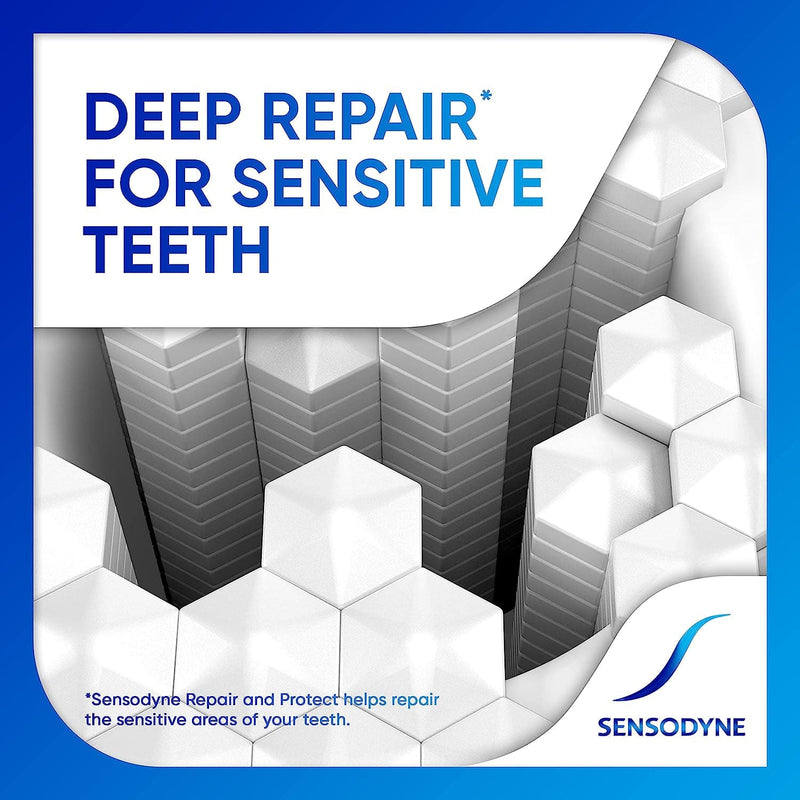 Sensodyne Repair and Protect Whitening Toothpaste, Toothpaste for Sensitive Teeth and Cavity Prevention, 3.4 oz (Pack of 2) - Premium Health Care from Visit the Sensodyne Store - Just $19.99! Shop now at Handbags Specialist Headquarter