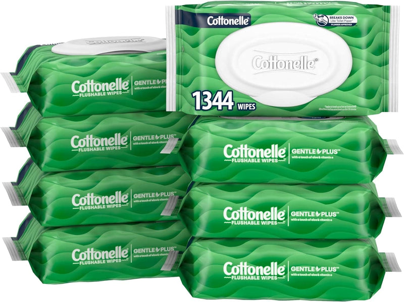 Cottonelle GentlePlus Flushable Wet Wipes with Aloe & Vitamin E, 6 Flip-Top Packs, 42 Wipes Per Pack (252 Total Wipes), Packaging May Vary - Premium Toilet Paper from Visit the Cottonelle Store - Just $12.99! Shop now at Handbags Specialist Headquarter