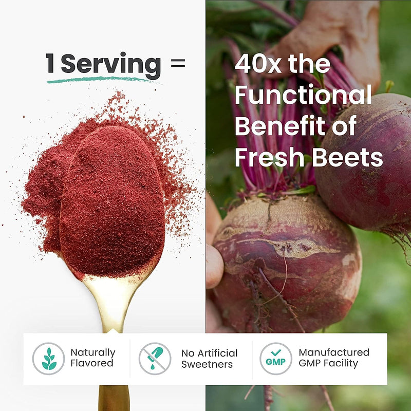 HumanN SuperBeets Black Cherry - Beet Root Powder - Nitric Oxide Boost for Blood Pressure, Circulation & Heart Health Support - Non-GMO Superfood Supplement - Natural Black Cherry Flavor, 30 Servings - Premium Health from Visit the humanN Store - Just $48.99! Shop now at Handbags Specialist Headquarter