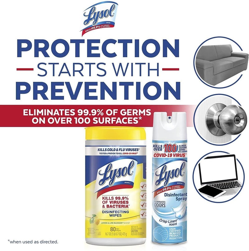 Lysol Disinfecting Wipes and Spray Value Pack Bundle - Premium Wipes from Visit the Lysol Store - Just $21.99! Shop now at Handbags Specialist Headquarter