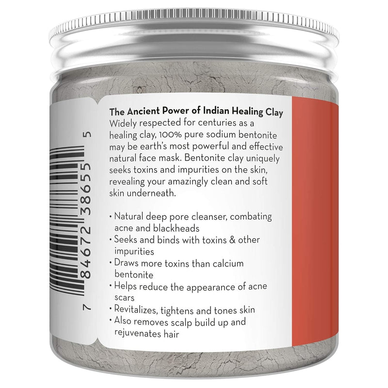 Pure Body Naturals Pure Bentonite Powder for DIY Detox Bath & Facial Mask, Pure Indian Healing Clay for Burns, Mastitis, Inflamed or Chapped Skin (8.0 oz) - Premium Body Mud from Visit the Pure Body Naturals Store - Just $11.99! Shop now at Handbags Specialist Headquarter
