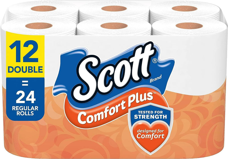 Scott ComfortPlus Toilet Paper, 12 Double Rolls, 231 Sheets per Roll, Septic-Safe, 1-Ply Toilet Tissue - Premium Toilet Paper from Visit the Scott Store - Just $11.99! Shop now at Handbags Specialist Headquarter