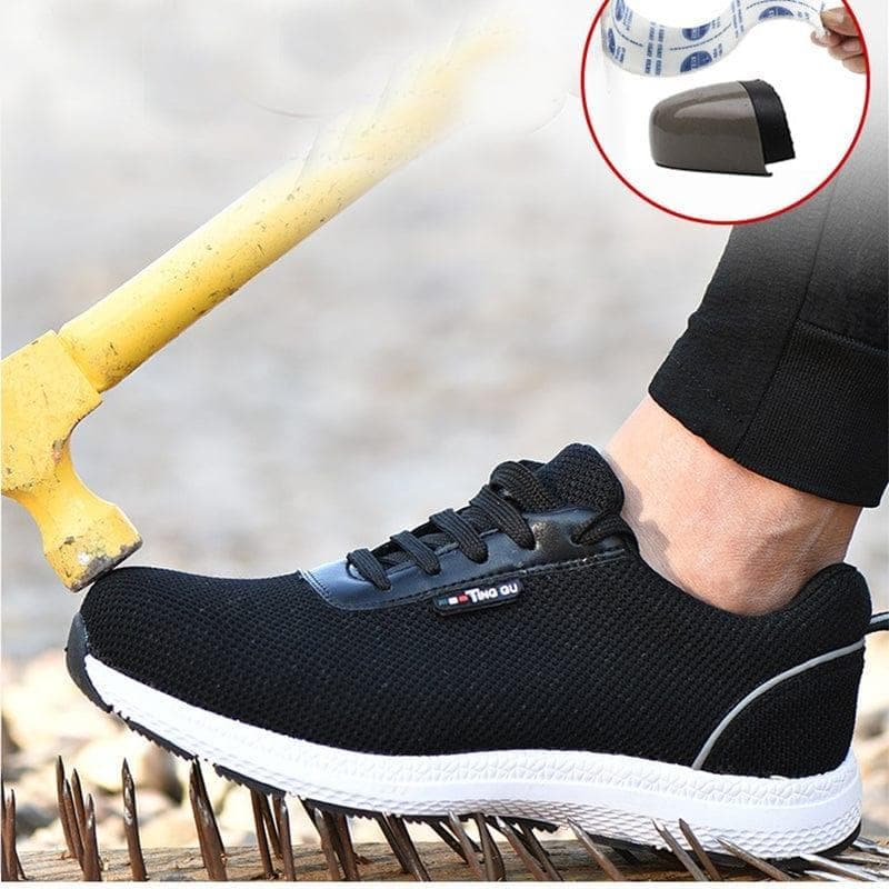 Men's Safety Shoes Men Steel Toe Cap Breathable Mesh Ultral Light Casual Shoes Labor Insurance Protective Steel Toe Work Shoes - Premium Men's shoes from eprolo - Just $40.76! Shop now at Handbags Specialist Headquarter
