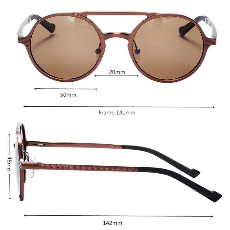 Retro Aluminum Magnesium Sunglasses Polarized Vintage Eyewear Accessories Women Sun Glasses Driving Men Round Sunglasses - Premium Men Sunglasses from eprolo - Just $20.88! Shop now at Handbags Specialist Headquarter
