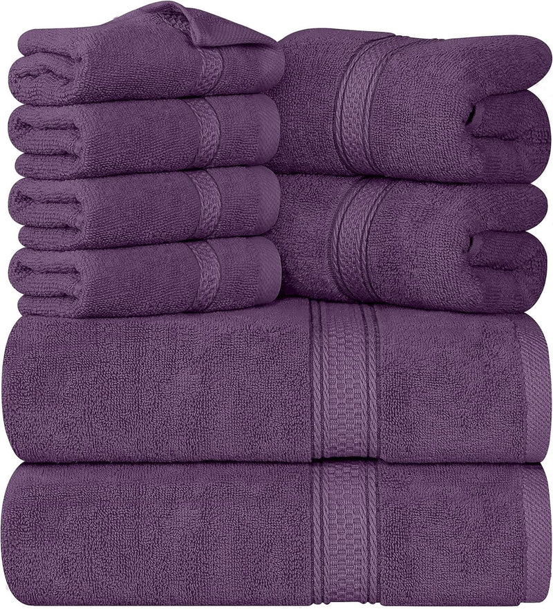 Utopia Towels 8-Piece Premium Towel Set, 2 Bath Towels, 2 Hand Towels, and 4 Wash Cloths, 600 GSM 100% Ring Spun Cotton Highly Absorbent Towels for Bathroom, Gym, Hotel, and Spa (Grey) - Premium Bath & Shower Sets from Visit the Utopia Towels Store - Just $47.99! Shop now at Handbags Specialist Headquarter