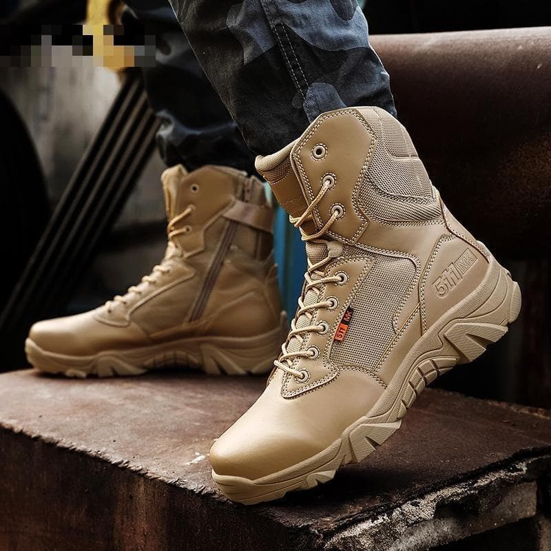 High Quality Military Leather Combat Boots for Men Combat Bot Infantry Tactical Boots Askeri Bot Army Bots Army Shoes Waterproof - Premium Men's shoes from eprolo - Just $61.20! Shop now at Handbags Specialist Headquarter