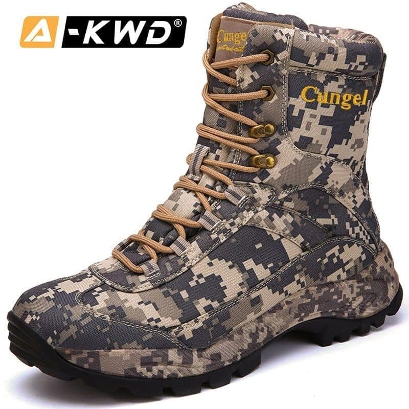 Autumn Breathable Genuine Leather Waterproof Boots Men Arbeitsschuhe Lace-up Military Boots Outdoor Man Shoe work shoes men - Premium Men's shoes from eprolo - Just $132.90! Shop now at Handbags Specialist Headquarter