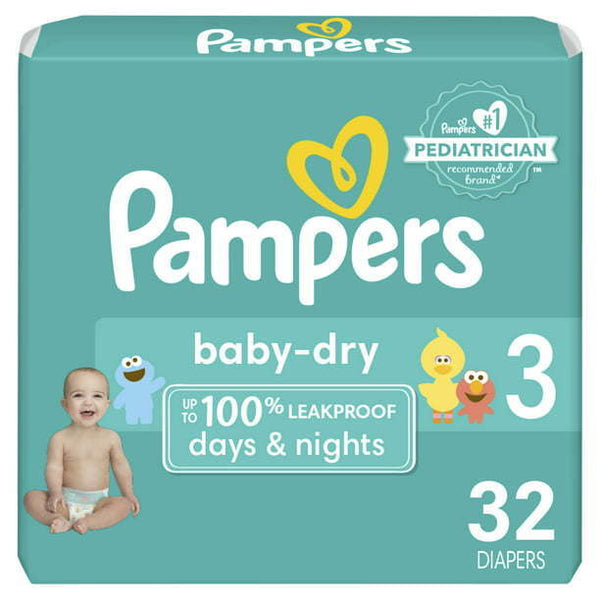 Pampers Baby-Dry Diapers Size 3, 32 Count - Premium Diapers from Pampers - Just $36.44! Shop now at Handbags Specialist Headquarter