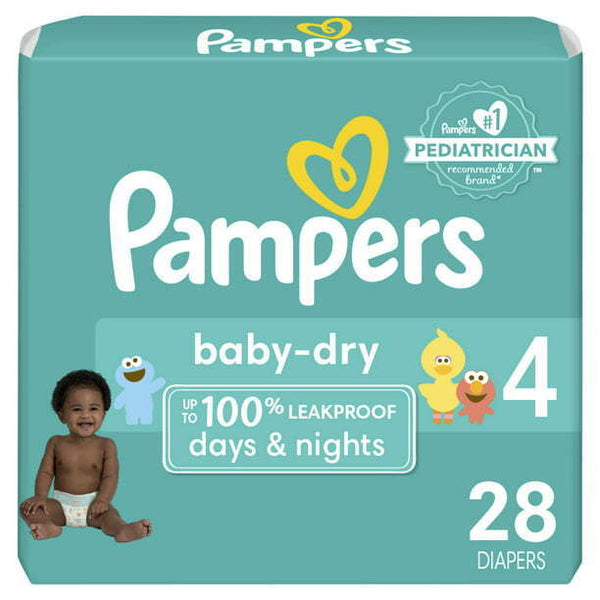 Pampers Baby-Dry Diapers Size 4, 28 Count - Premium Diapers from Pampers - Just $36.44! Shop now at Handbags Specialist Headquarter
