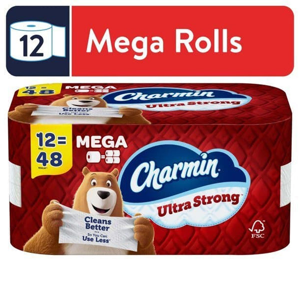 Charmin Ultra Strong Toilet Paper, 12 Mega Roll - Premium Household Supplies from Charmin - Just $39.44! Shop now at Handbags Specialist Headquarter