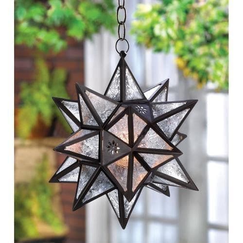 Hanging Moroccan  Star Lantern - Premium Gallery of Light from Gallery of Light - Just $61.10! Shop now at Handbags Specialist Headquarter