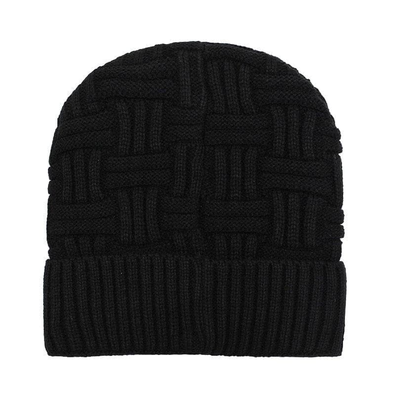 winter men's youth windproof wool hat wild tide winter men's knit hat plus velvet cold warm hat - Handbags Specialist Headquarter