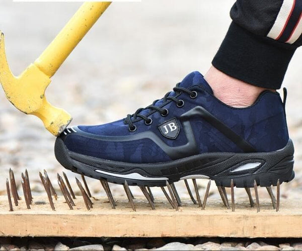 Men Safety Shoes Breathable Summer Boots Anti-smashing Anti-puncture Steel Toe Caps Anti-piercing Breathable Mens Work Shoes - Premium Men's shoes from eprolo - Just $59.98! Shop now at Handbags Specialist Headquarter