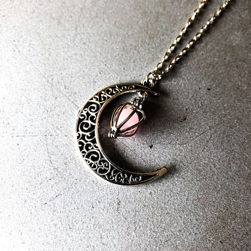 Moon Glowing Necklace Halloween Gifts - Premium Necklaces from eprolo - Just $19.99! Shop now at Handbags Specialist Headquarter