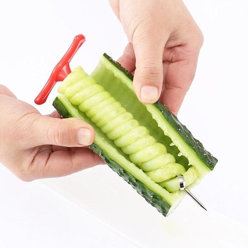 Vegetables Spiral Knife Potato Carrot Cucumber Salad Chopper Easy Spiral Screw Slicer Cutter Spiralizer Kitchen Tools - Premium Cook from eprolo - Just $13.58! Shop now at Handbags Specialist Headquarter