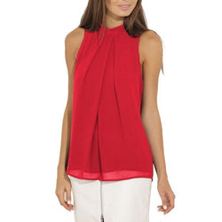 Halter Sleeveless Chiffon Blouse Shirt Womens Tops and Blouses Ladies Tops Blusas Mujer Blusa Feminina Plus Size Women Shirts - Premium Women's T Shirt from eprolo - Just $19.36! Shop now at Handbags Specialist Headquarter