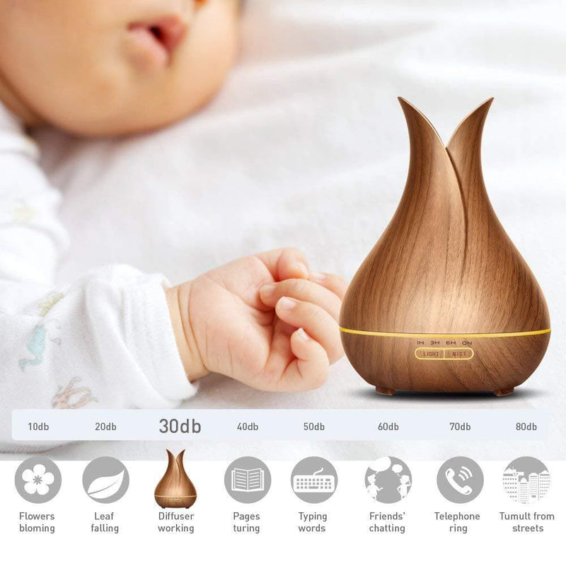 Creative Wood Grain Essential Oil Diffuser Office Home Ultrasonic Air Humidifier Aromatherapy Machine - Premium Wood Essential Oil Diffuser from eprolo - Just $48.99! Shop now at Handbags Specialist Headquarter