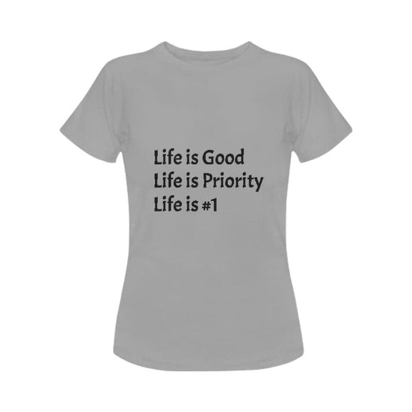 Women's T-Shirt in USA Size Life is Good - Premium Women's T-Shirt from EPROLO-POD - Just $24.00! Shop now at Handbags Specialist Headquarter
