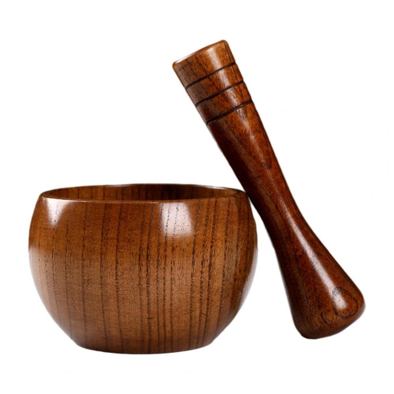 Garlic Pestle Food Grade Wear Resistant Wood BPA Free Garlic Condiment Mortar Pestle Set for Home - Premium Kitchen Helper from Variety Bears Store - Just $24.99! Shop now at Handbags Specialist Headquarter