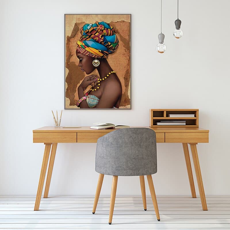 Africa Wall Art Canvas Painting Black Woman Posters and Prints Wall Pictures for Living Room Decoration Modern Home Decor Cuadro - Premium Home Décor from eprolo - Just $14.38! Shop now at Handbags Specialist Headquarter