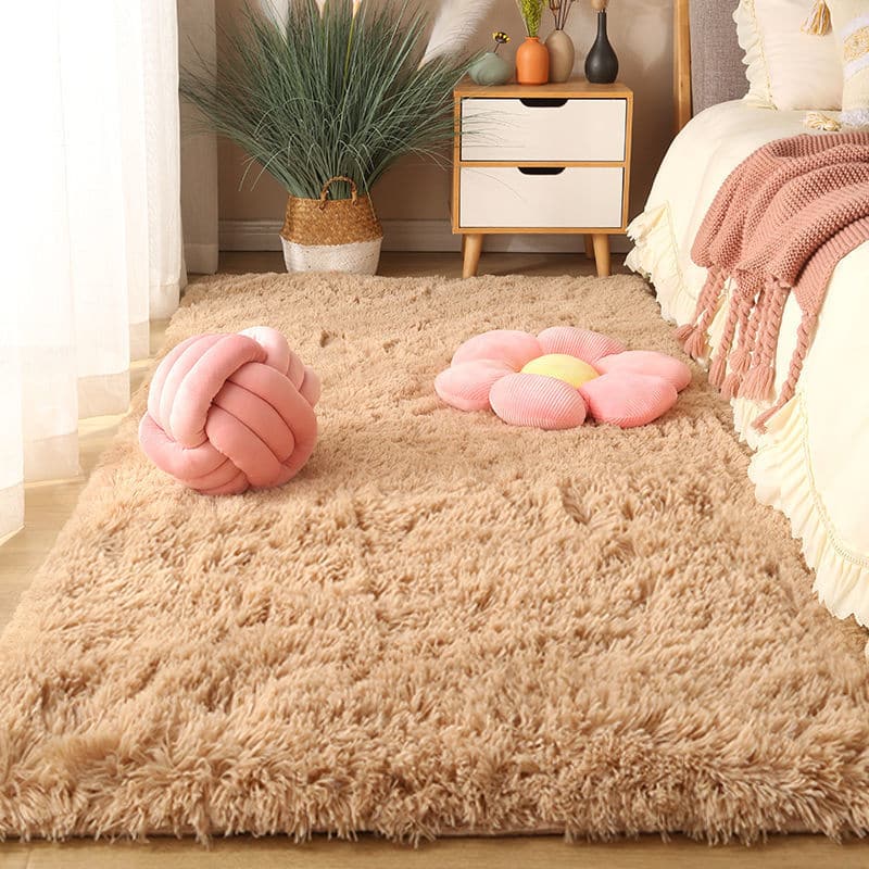 Waschbarer langer Haarteppich Wohnzimmer Couchtisch flauschige große Teppiche 160 x 230 cm Mädchen Schlafzimmer dicke Teppiche in der Tür rutschfeste Matten 