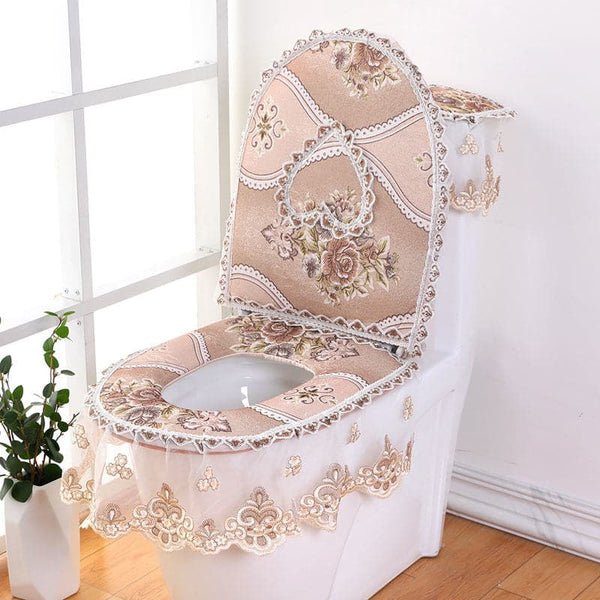 Cozy Lace Toilet Seat Covers - Winter Comfort and Elegance - Premium HOME DÉCOR Towel Set from eprolo - Just $39.99! Shop now at Handbags Specialist Headquarter