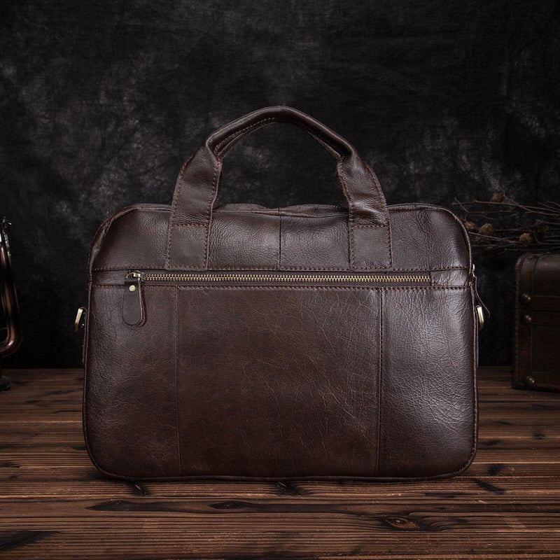 Oil Waxy Leather Coffee Design Business Briefcase 14" Laptop Document Case Fashion Attache Messenger Bag Tote Portfolio 01500 (coffee) - Premium 152402 from GuangZhou CoolCow Leather Industry CO.,LTD (Aliexpress) - Just $71.4! Shop now at Handbags Specialist Headquarter