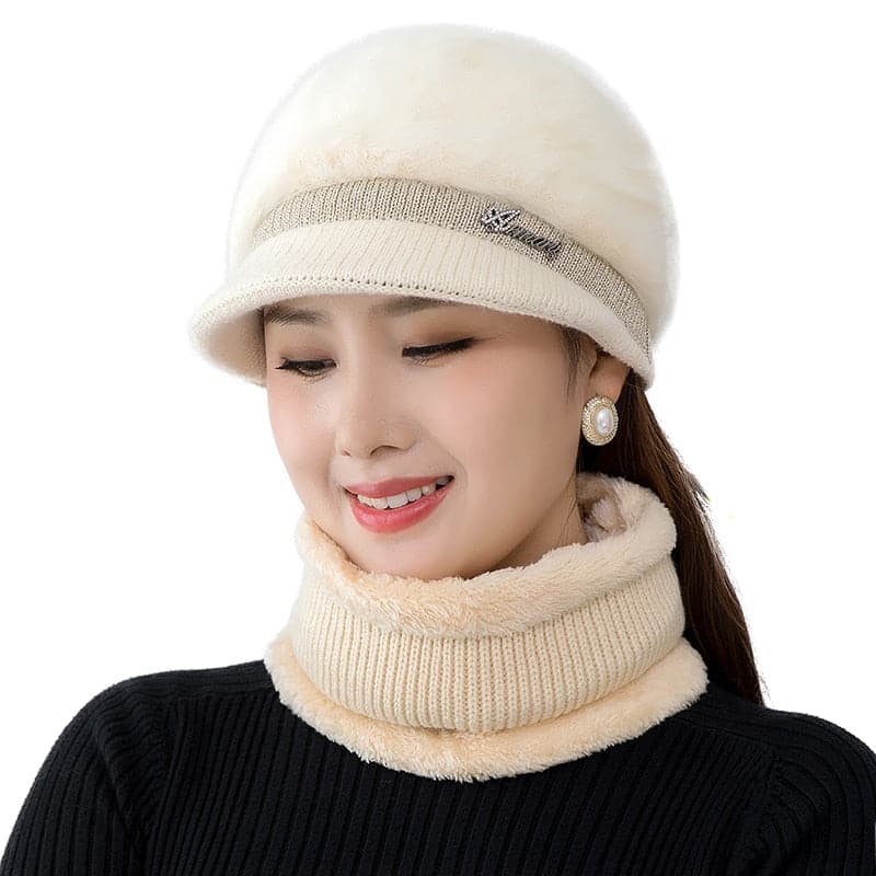 New High Quality Rabbit Fur Winter Hat For Women Beanies Knitted Cashmere Hat girl Solid Bonnet Femme Winter Caps - Premium Hat from eprolo - Just $24.99! Shop now at Handbags Specialist Headquarter