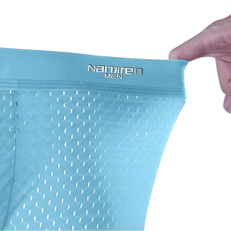 Men's Panties Ice Silk Underwear Mesh Boxershorts Men Boxer Ropa Interior Hombre Calzoncillos Breathable Bamboo Hole Large Size - Premium Men T-shirt from Shop5205045 Store - Just $12.25! Shop now at Handbags Specialist Headquarter