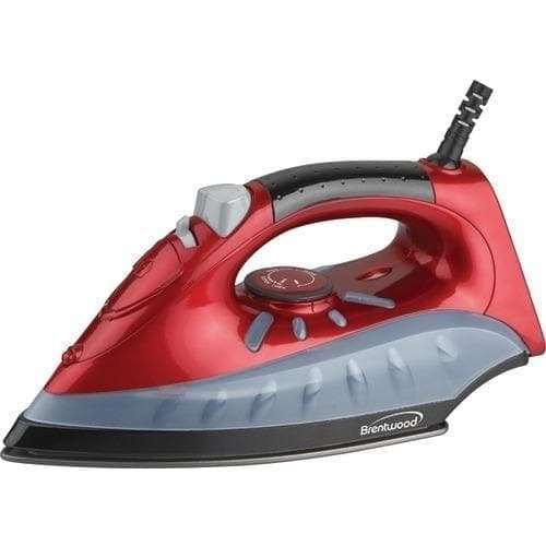 Brentwood Non-stick Steam And Dry&#44; Spray Iron (red) (pack of 1 Ea) - Premium Irons and Steamers from BRENTWOOD - Just $47.46! Shop now at Handbags Specialist Headquarter