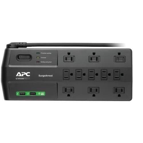 Apc 11-outlet Surgearrest Surge Protector With 2 Usb Charging Ports (pack of 1 Ea) - Premium Power and Surge from APC - Just $73.81! Shop now at Handbags Specialist Headquarter