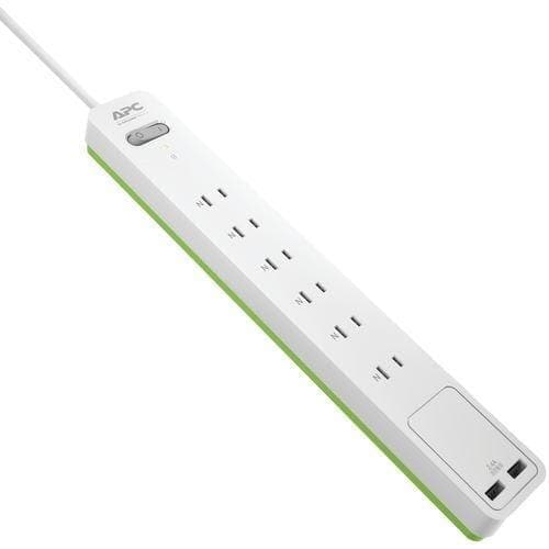 Apc By Schneider Electric 6-outlet Surgearrest Surge Protector Wall Tap With 2 Usb Ports (pack of 1 Ea) - Premium Power and Surge from APC BY SCHNEIDER ELECTRIC - Just $47.76! Shop now at Handbags Specialist Headquarter