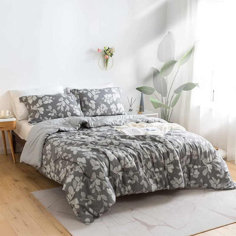 Comforter Set All Season Down Alternative Bed Duvet Comforter Set Thicker Design Eco-Friendly Fabric Comforter with Pillow Shams - Premium  from eprolo - Just $50.98! Shop now at Handbags Specialist Headquarter
