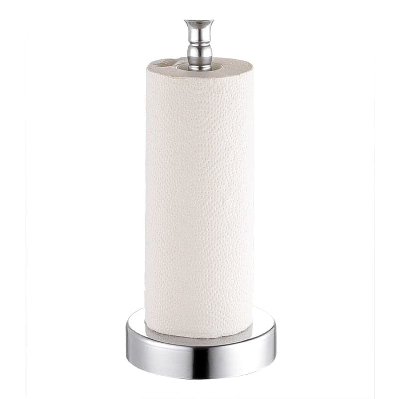 Kitchen Roll Paper Towel Rack Bathroom Stainless Steel Standing Paper Holder Silver Tissue Napkins Rack Home Table Decor New ZM