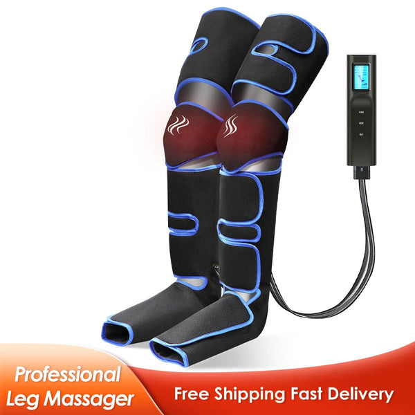 Electric Air Compression Leg Massager Pneumatic Foot and Calf Heated Air Wraps Handheld Controller Muscle Relax Pain Relief - Premium health from eprolo - Just $92.48! Shop now at Handbags Specialist Headquarter